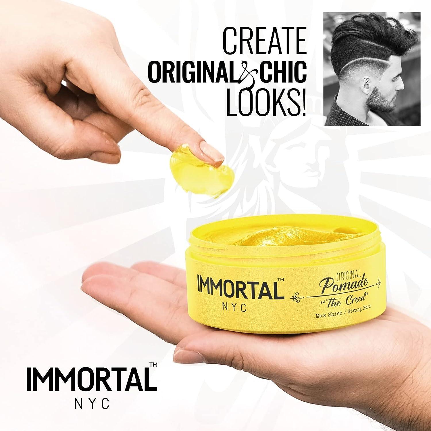 Immortal NYC Original Pomade Max Shine/Strong Hold 150ml ( 5 Pack ), The  Creed