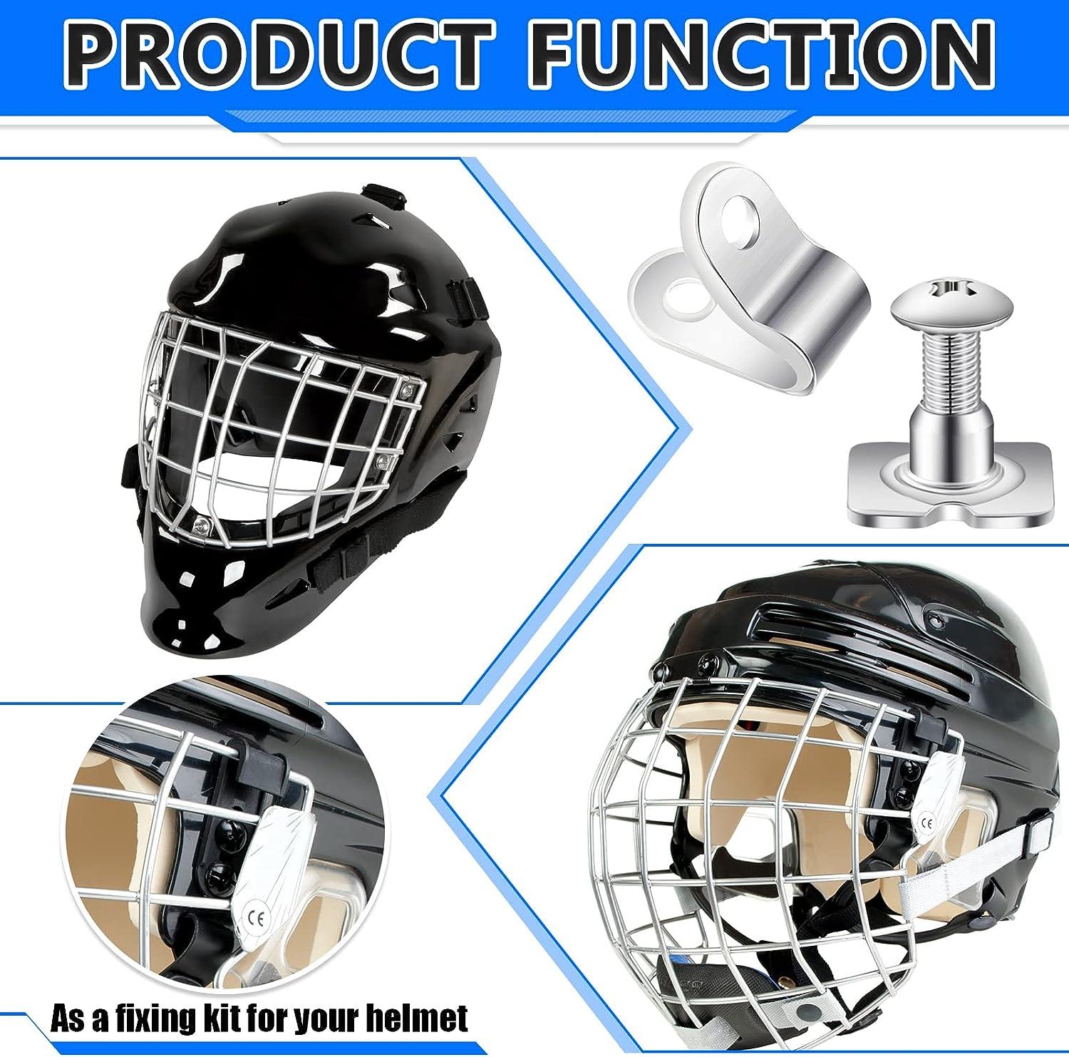 16Pcs Hockey Helmet Repair Kit Screws Universal For Helmet Repair Hockey  Helmet Cage Accessories Set