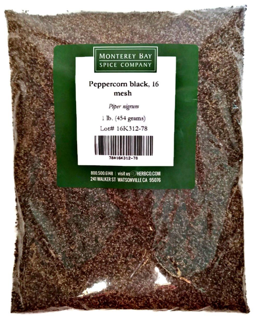 Monterey Bay Peppercorn Black - 16 Mesh - 1 Pound 1 Pound (Pack of 1)