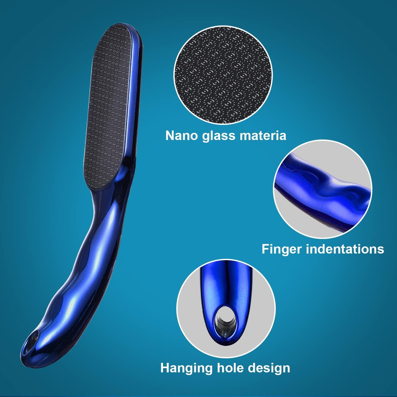 Nano Glass Foot File ¦Foot Callus Remover ¦Foot Scrubber Dead Skin Remover ¦ Glass Grinding Surface Using Nano Etching Technology ¦Remove Hard Calluses  and Rough Dead Skin Faster and Safer - Yahoo Shopping