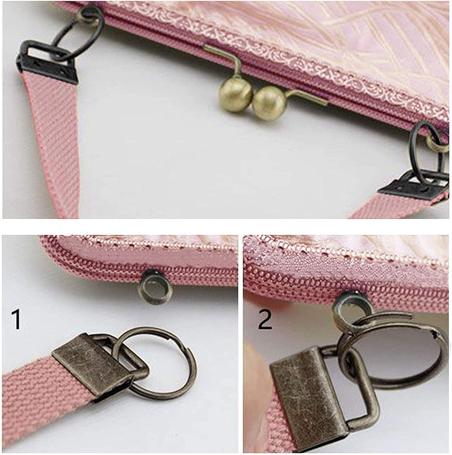 1 Inch Key Fob Hardware With Key Rings Set For Bag Wristlets