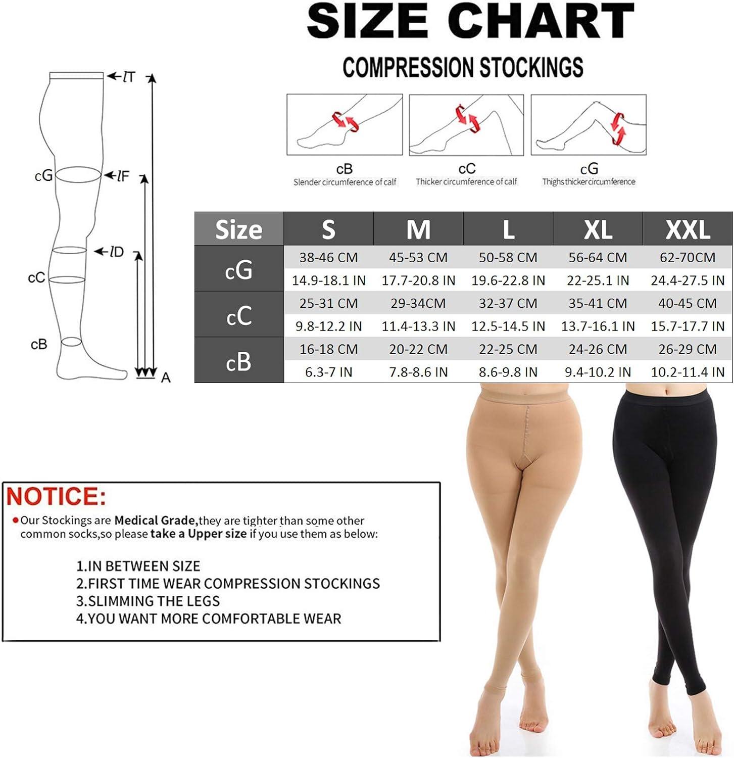 23-32 mmHg Medical Compression Pantyhose Stockings Varicose Veins