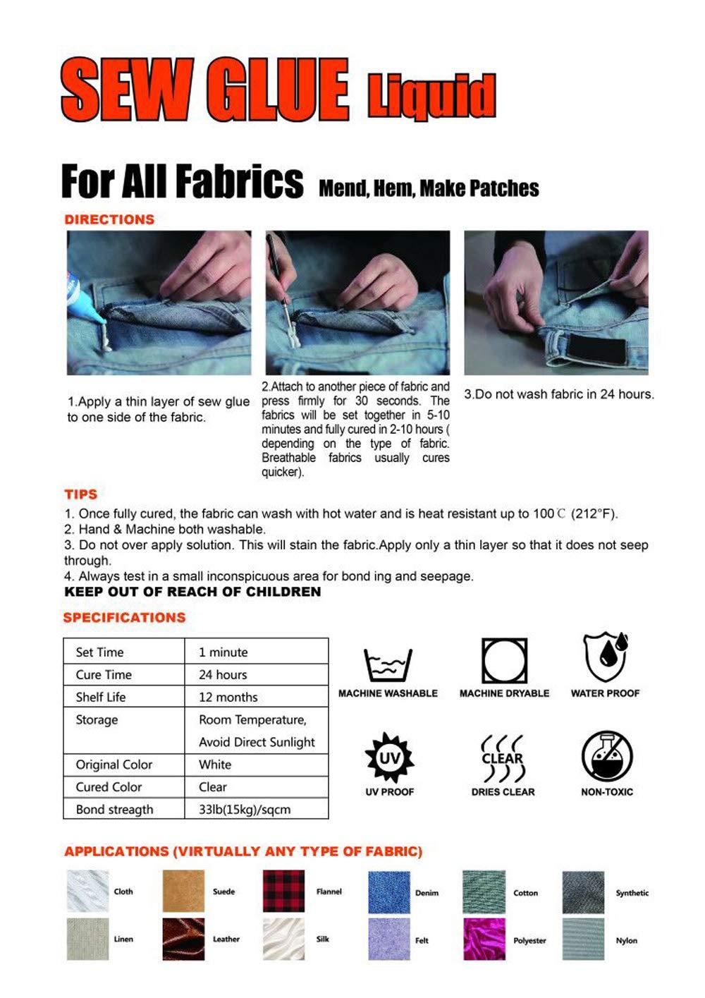 Fabric Adhesive Glue, Fabric Adhesive Speedy Repair Clothing