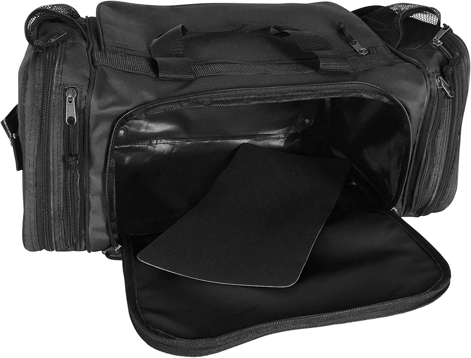 Dalix 20 Inch Sports Duffle Bag with Mesh and Valuables Pockets