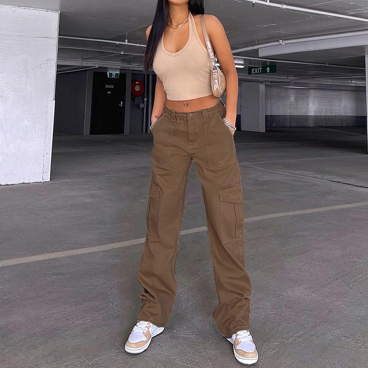 Y2K Baggy Brown Jeans  Wide leg jeans outfit, Brown pants outfit
