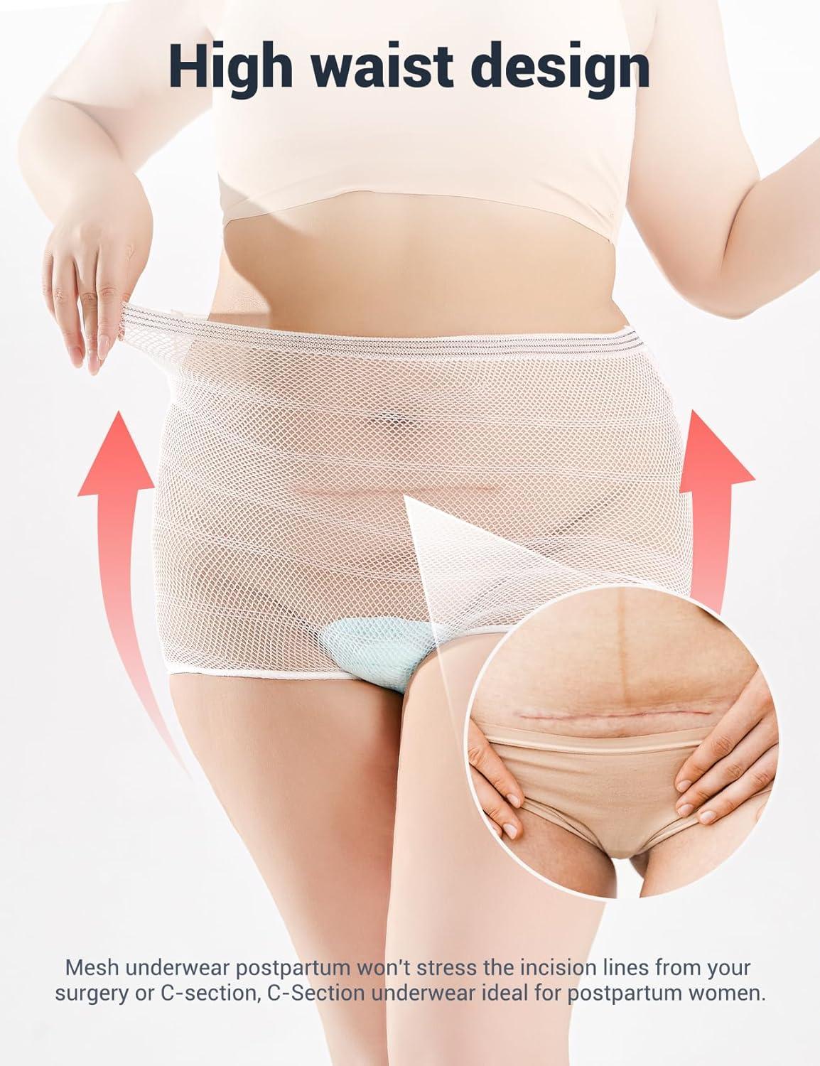 High Waisted Disposable C-Section Postpartum Underwear