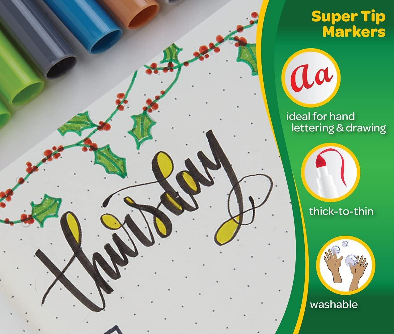 Crayola Super Tips Washable Marker Set - Assorted Colors, Fine