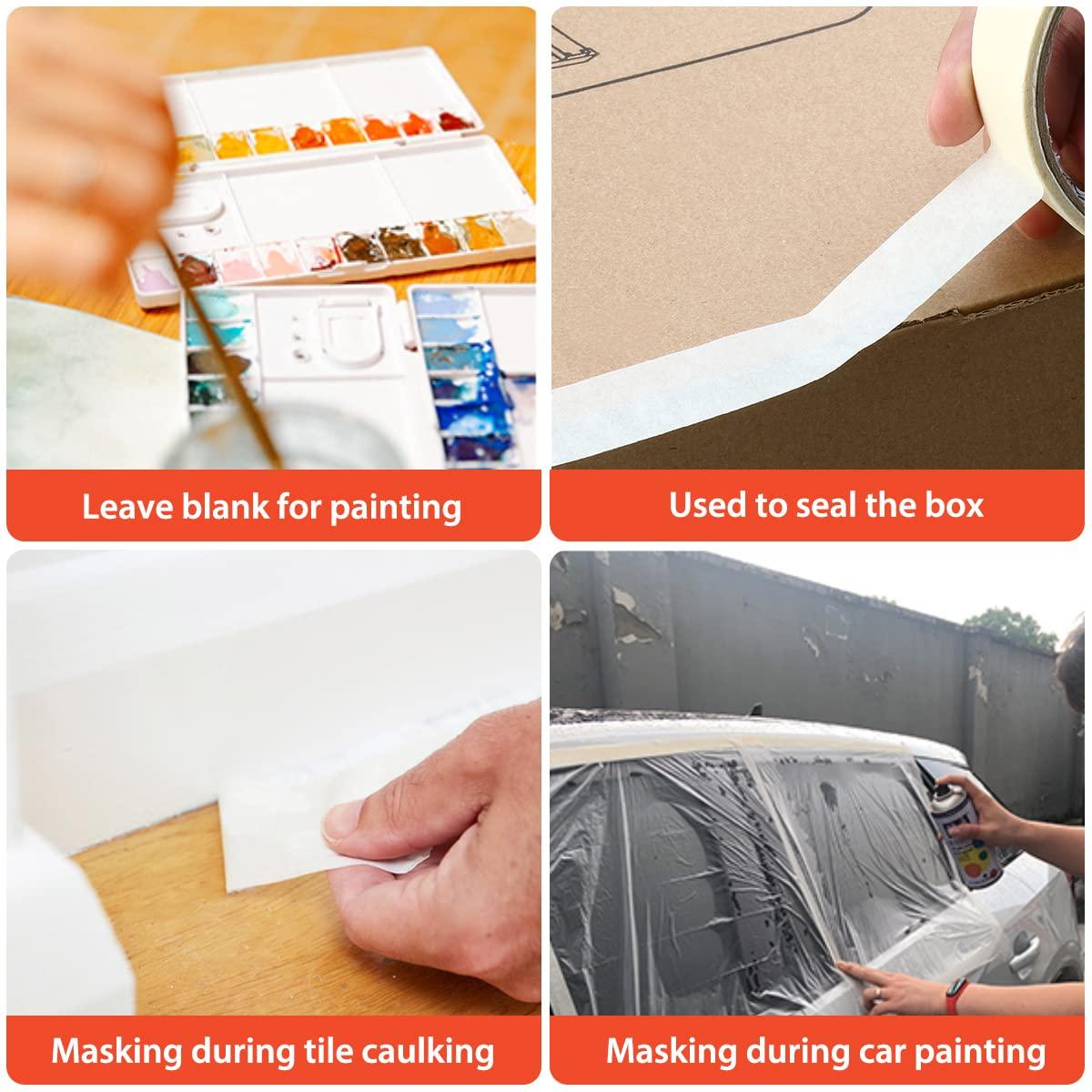 Masking paper adhesive tape automobile painting decoration masking sewing  art!