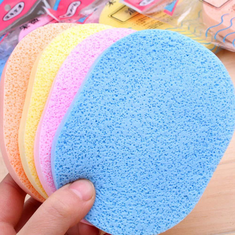 5Pcs New Random Color Sponge Puff Soft Facial Cleansing Sponge
