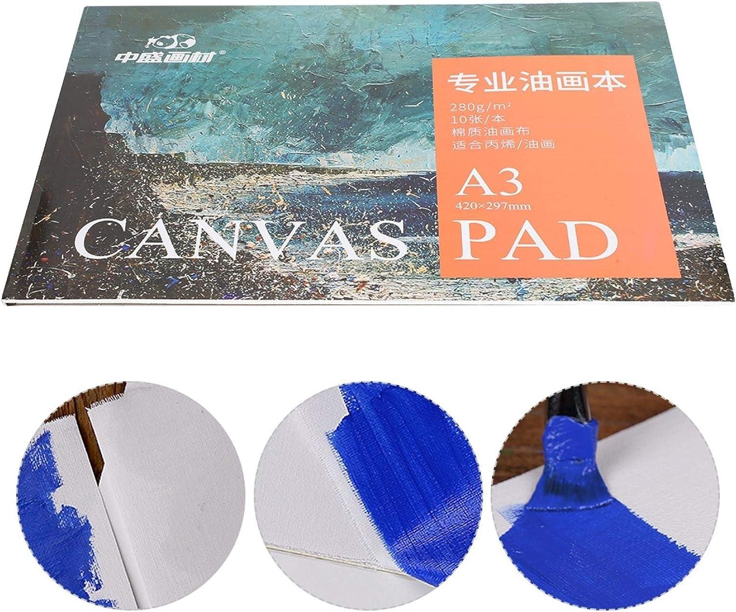 A3 Oil Painting Paper Pad Book Cotton Canvas Pad Painting Paper