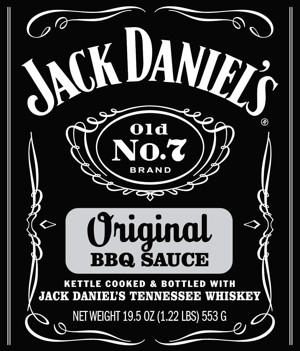 Jack Daniel's Old No. 7 Original BBQ Sauce Authentic Small Batch Jack  Daniels BBQ Sauce Preservative Free 19.5 oz