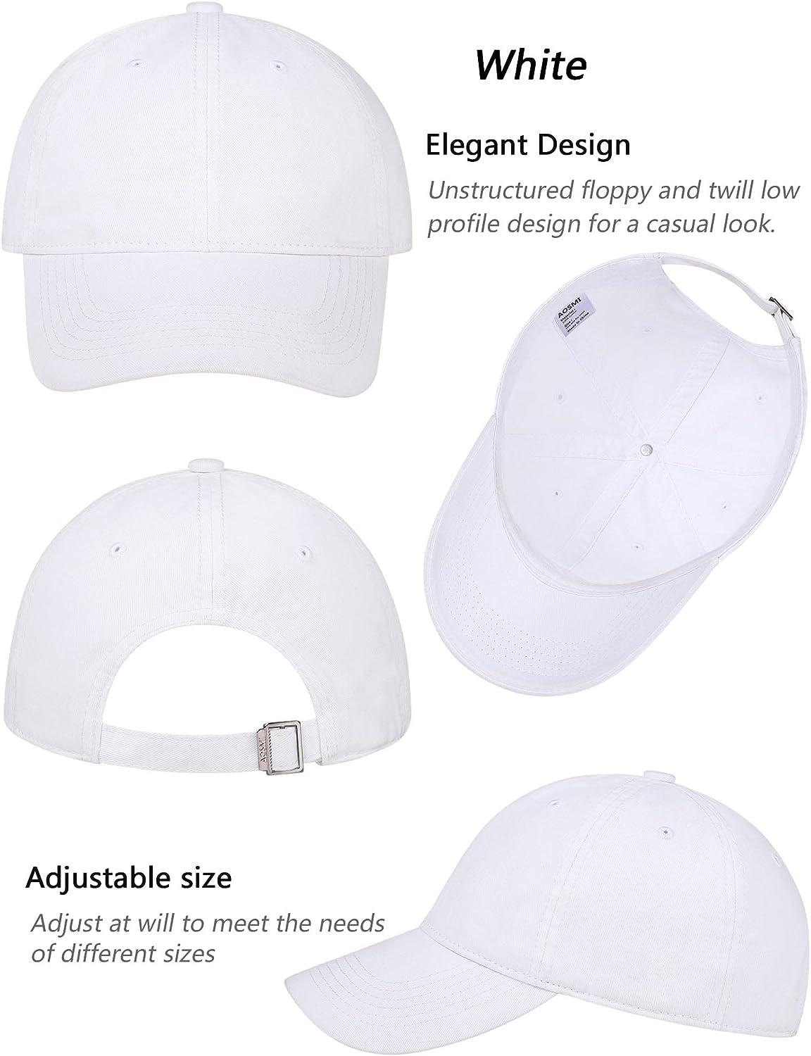 3PCS Classic Baseball Cap, Low Profile Hats Adjustable Washed