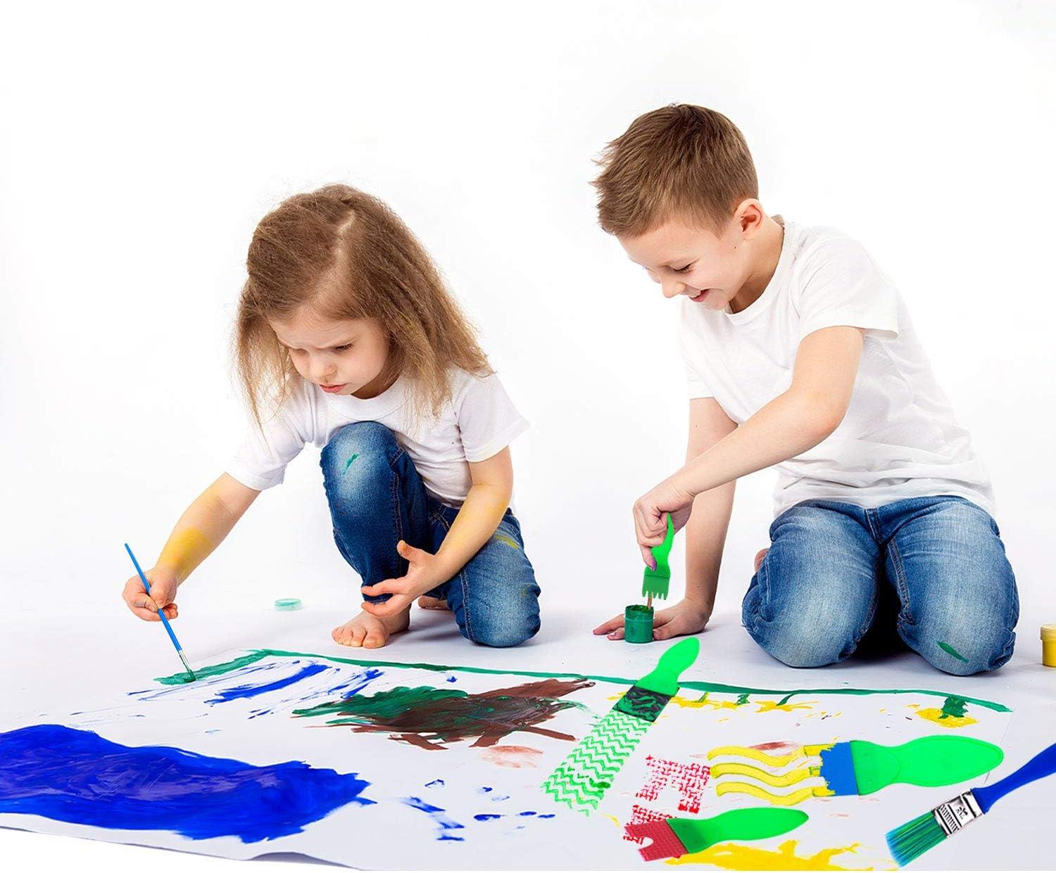 Paint Sponges for Kids, Sponge Painting Brushes, Early Learning Kids  Painting Kits Early Learning Foam Brushes, Art Crafts Sponge Brush, Fabric  Paint