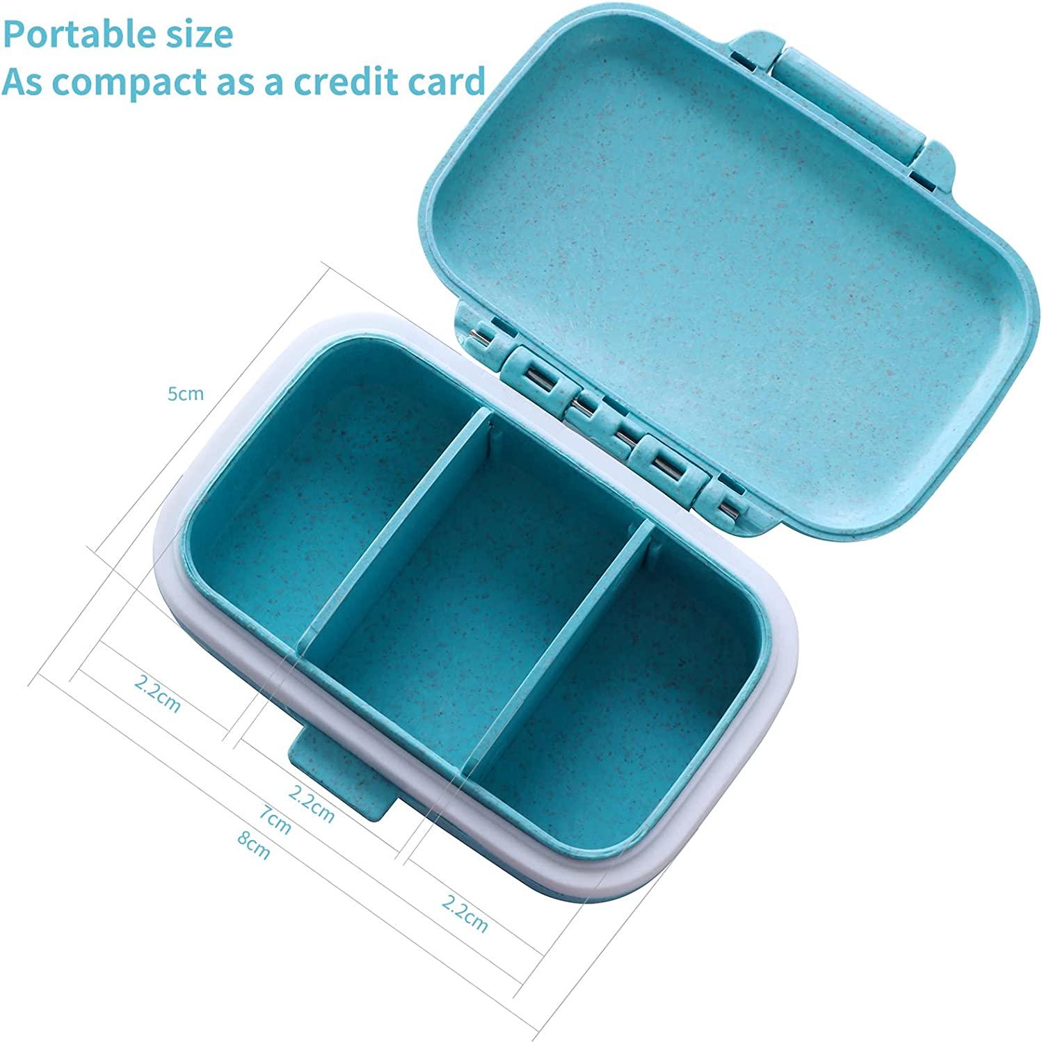 4 Pc Pill Box Metal Pill Case Portable Mini Pill Medicine