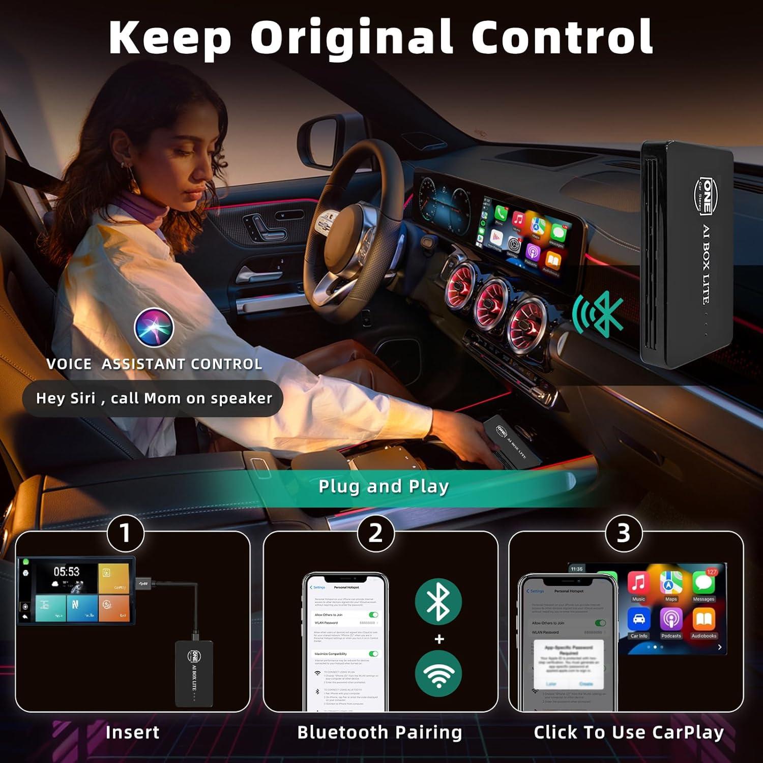 AI Box lite wireless CarPlay Android-auto Netflix 