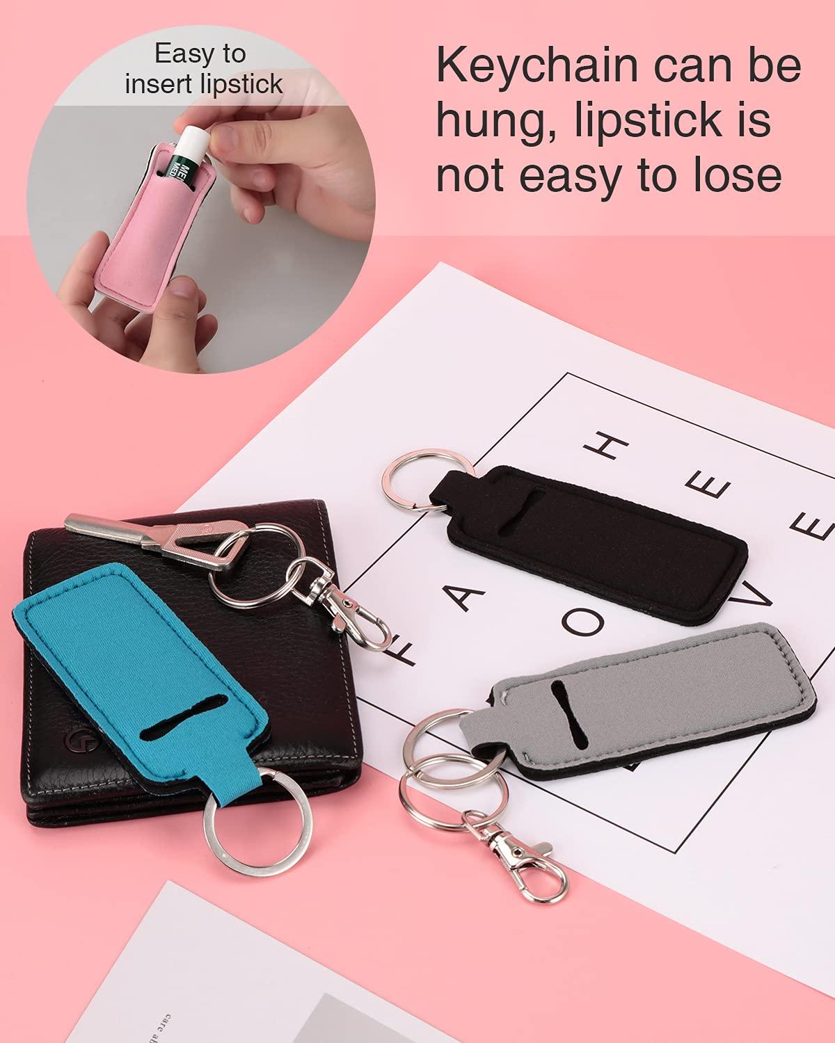 Chapstick/lip Gloss/lipstick Carrying Pouch Keychain -  Denmark