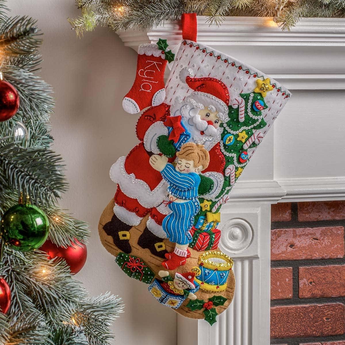 Bucilla Felt Applique Christmas Stocking Kit: Christmas Joy