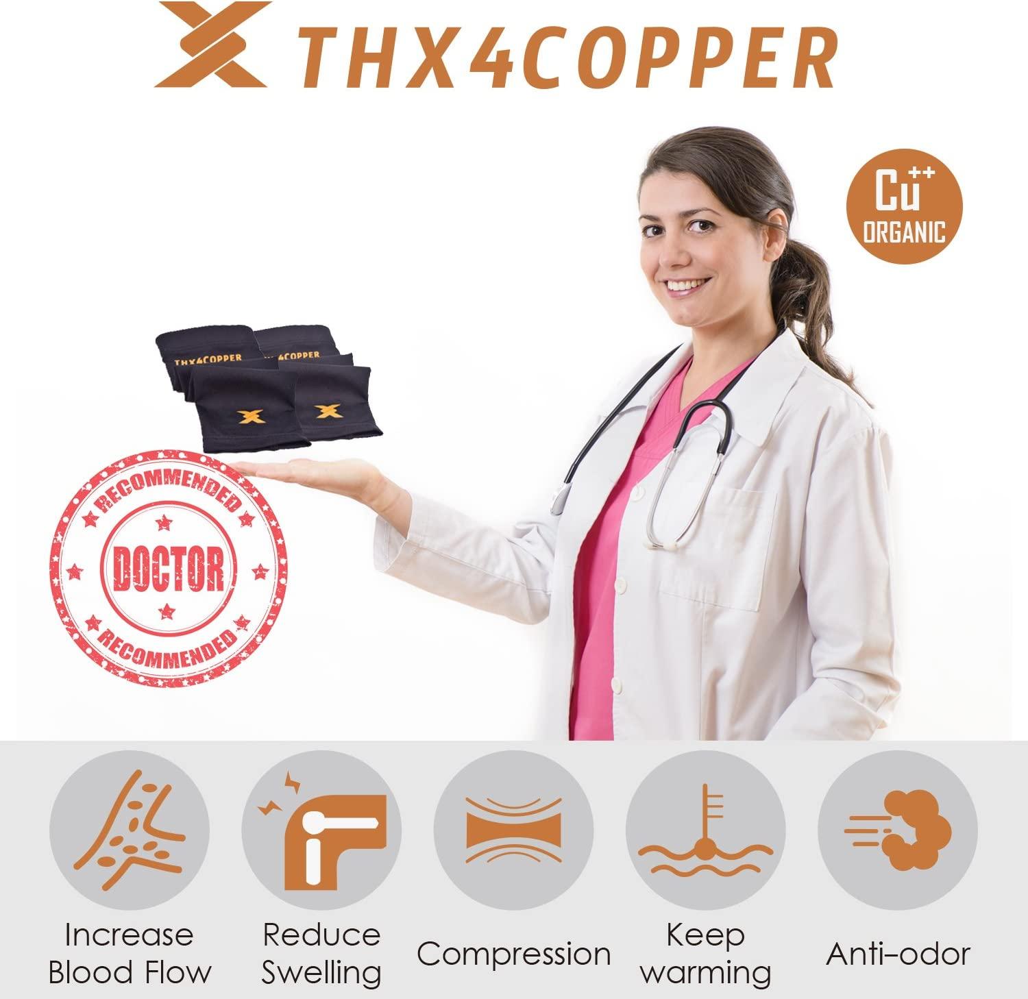 Knee Copper Compression sleeve - Premium Copper Wear 88% Copper