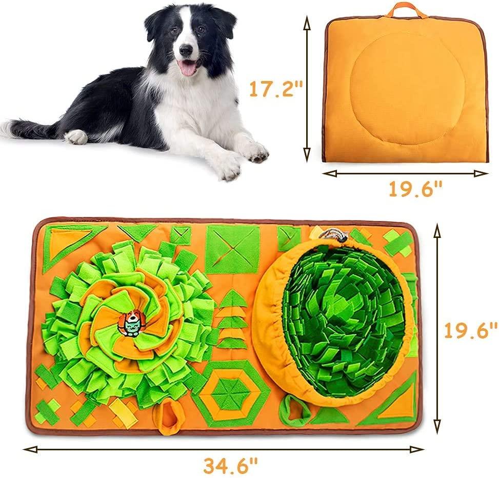 Snuffle mat for Large Dogs, 39.3 x 18.5 Dog Digging Toys Sniff Mat,  Interactive Dog Puzzle Toys Enrichment Feed Games Encourages Natural  Foraging