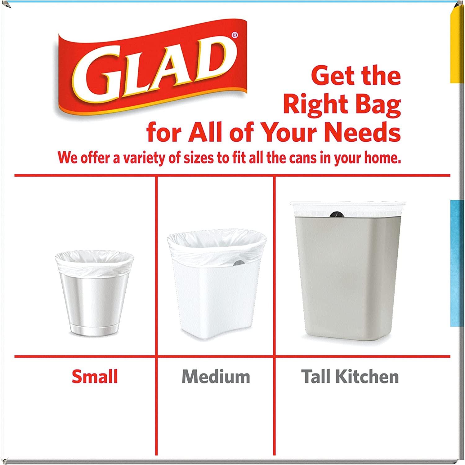 Glad 4-Gallon Trash Bag, 0.5 mil, Febreze Freshness Beachside Breeze, Blue,  80 Bags/Box (79155)
