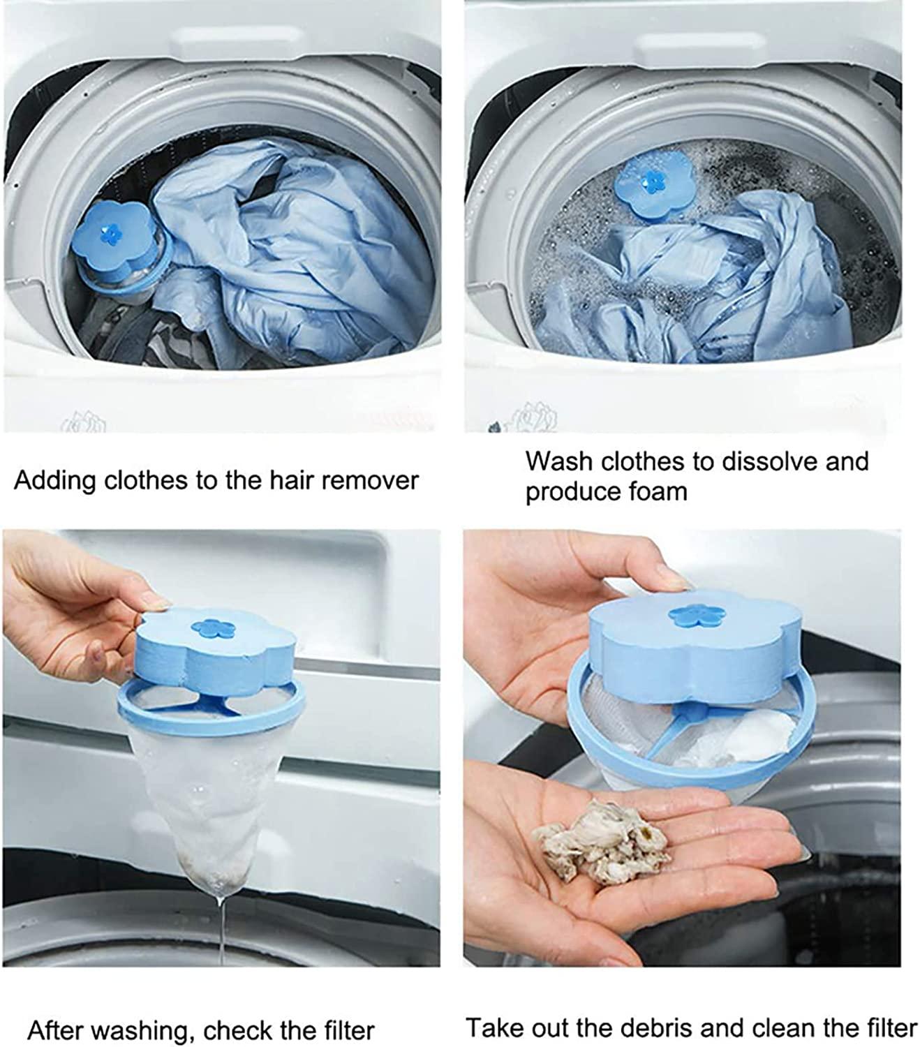Pet Hair Catcher Laundry Remover Washing Machine Lint Reusable Pet