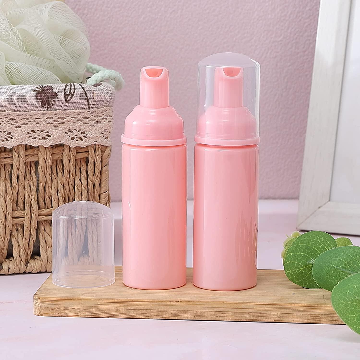  0.5 OZ Refillable Airless Pump Bottle, Travel Lotion Container,  Plastic Cosmetic Dispenser (6PCS,Rose Red) : Beauty & Personal Care