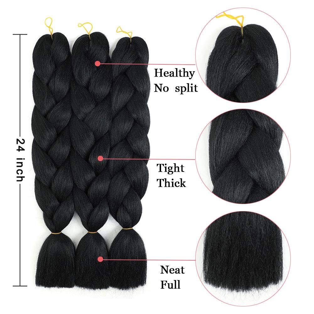 Fu Shen Synthetic Jumbo Braiding For Women Crochet Twist Braids Extensions  Kanekalon Fibre Braids 24 Inches 100G Piece Hair Extension Price in India -  Buy Fu Shen Synthetic Jumbo Braiding For Women