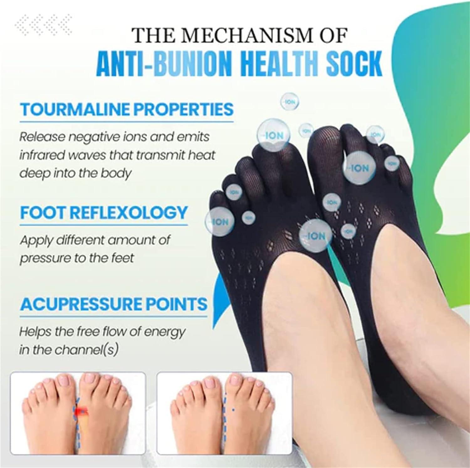 Sofeet Bunion Socks Projoint Antibunions Health Sock Sock Align Toe Socks  for Bunion Orthoes Bunion Relief Socks Bunion Compression Socks Bunion Socks  for Women (5pairs Blcak)