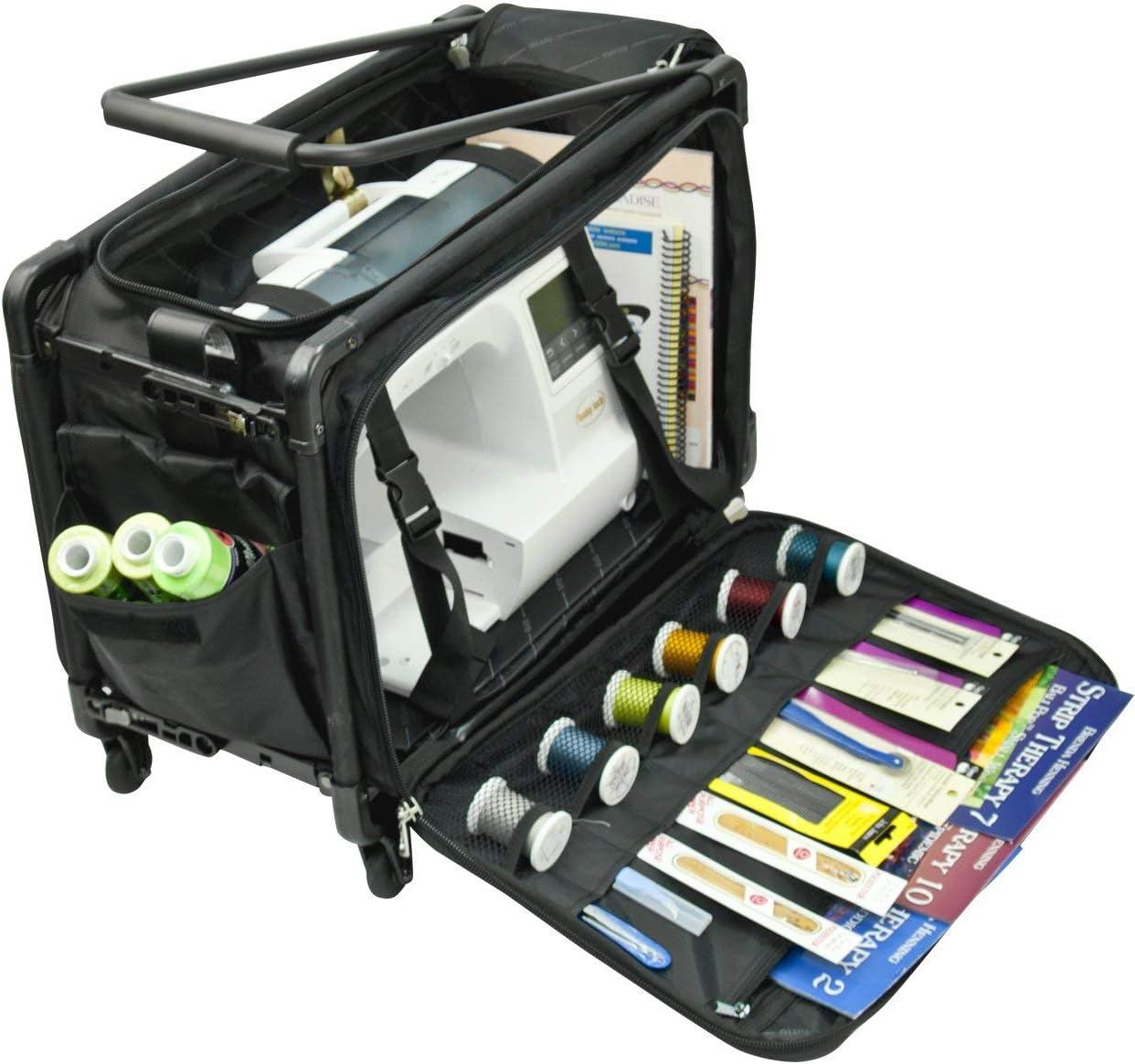 Tutto 2XL Sewing Machine Bag On Wheels - Black