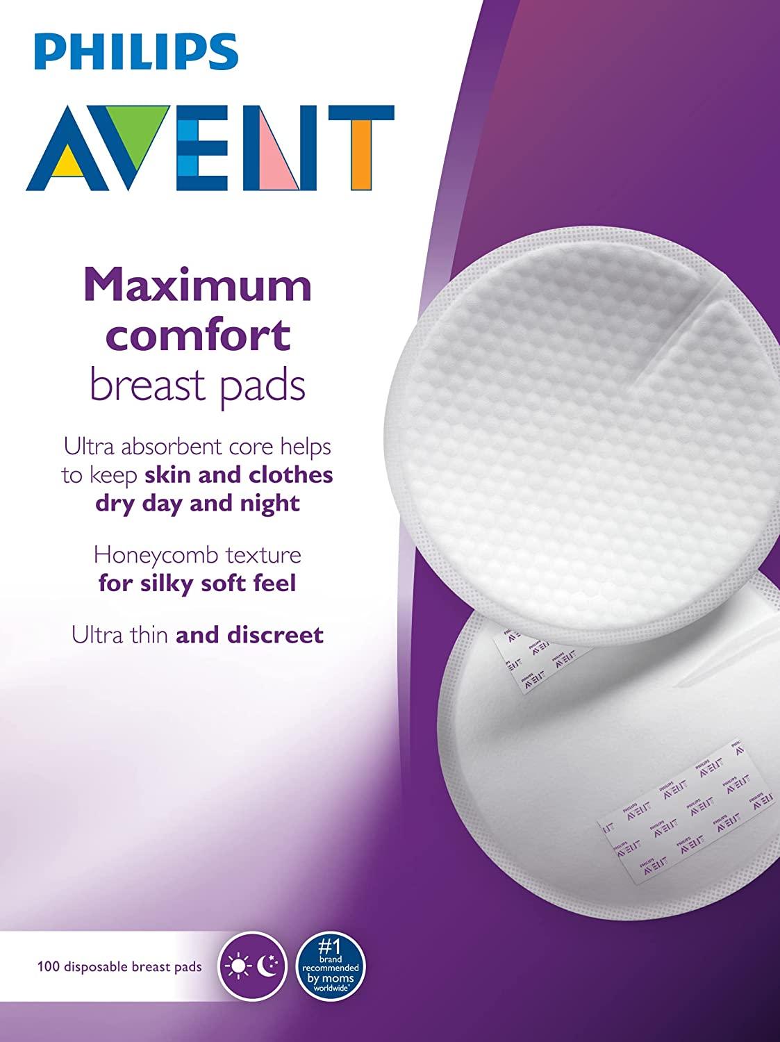 Philips AVENT SCF254/10 Day Disposable White Breast Pads, 100 ct - Razors  Direct
