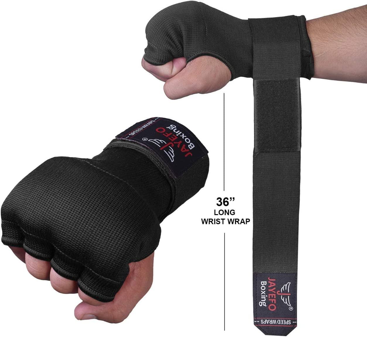 Boxing Inner Gloves Gel Padded Bandages Quick Hand Wraps by Javson
