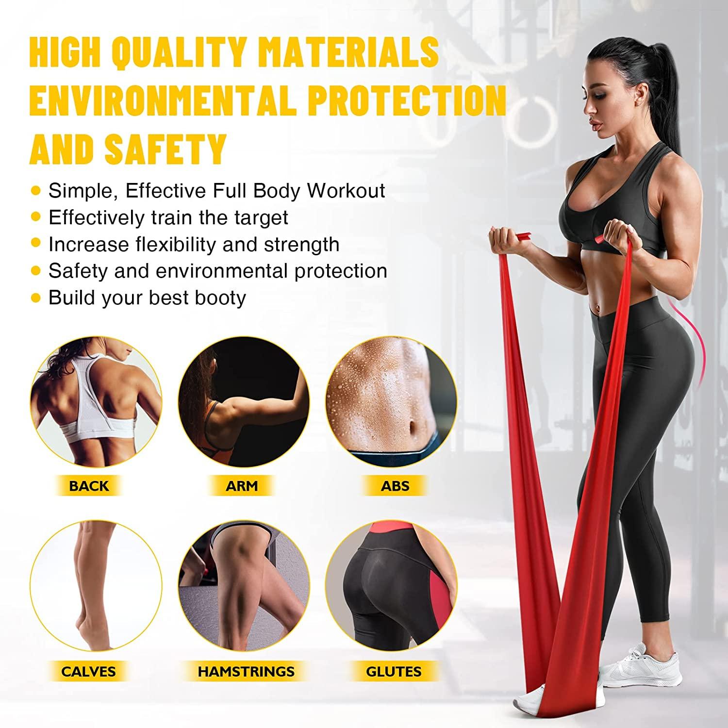 Resistance Bands Exercise Bands Elastic Workout Band Women - Temu Canada