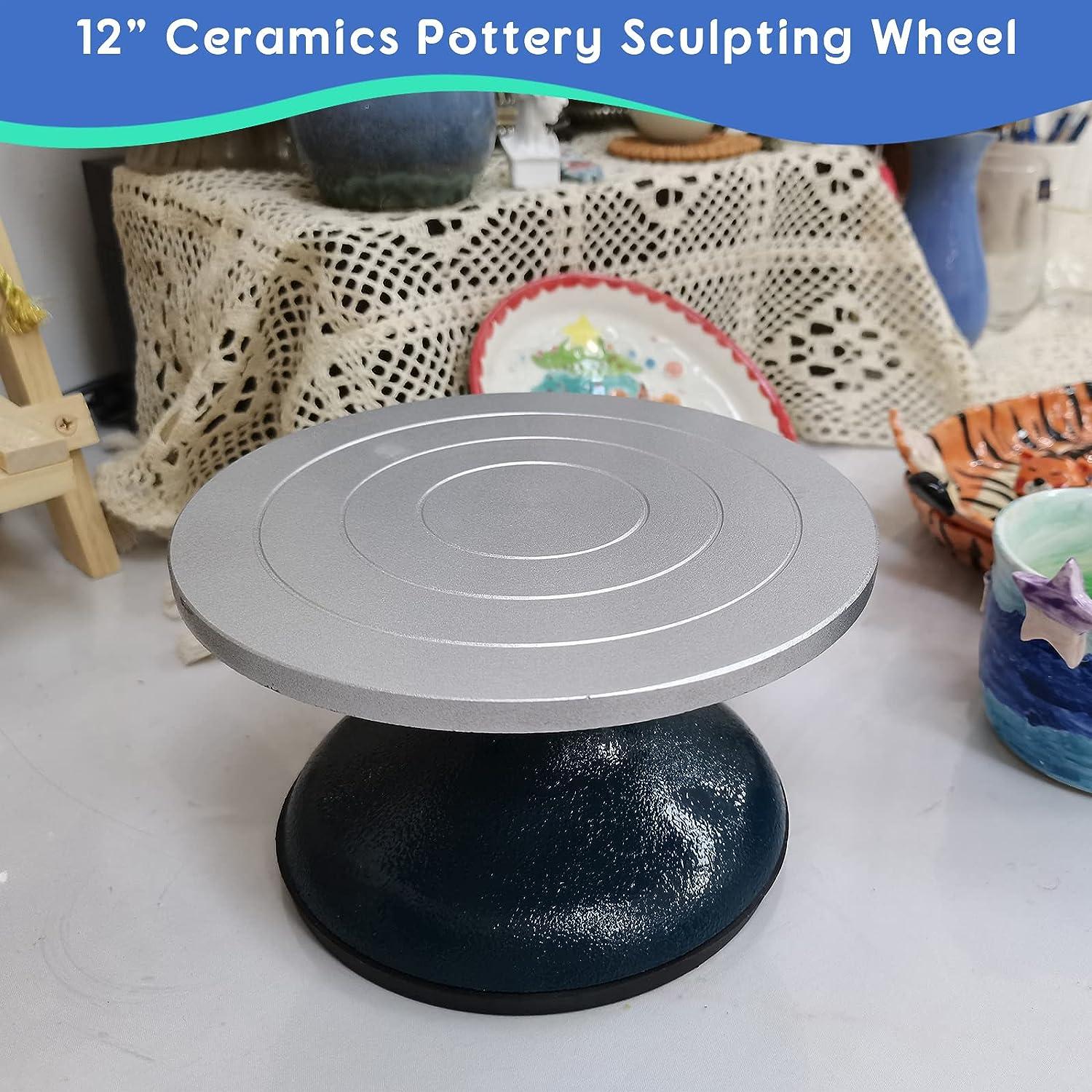 12cm pottery rotation wheel,sculpting wheel plastic