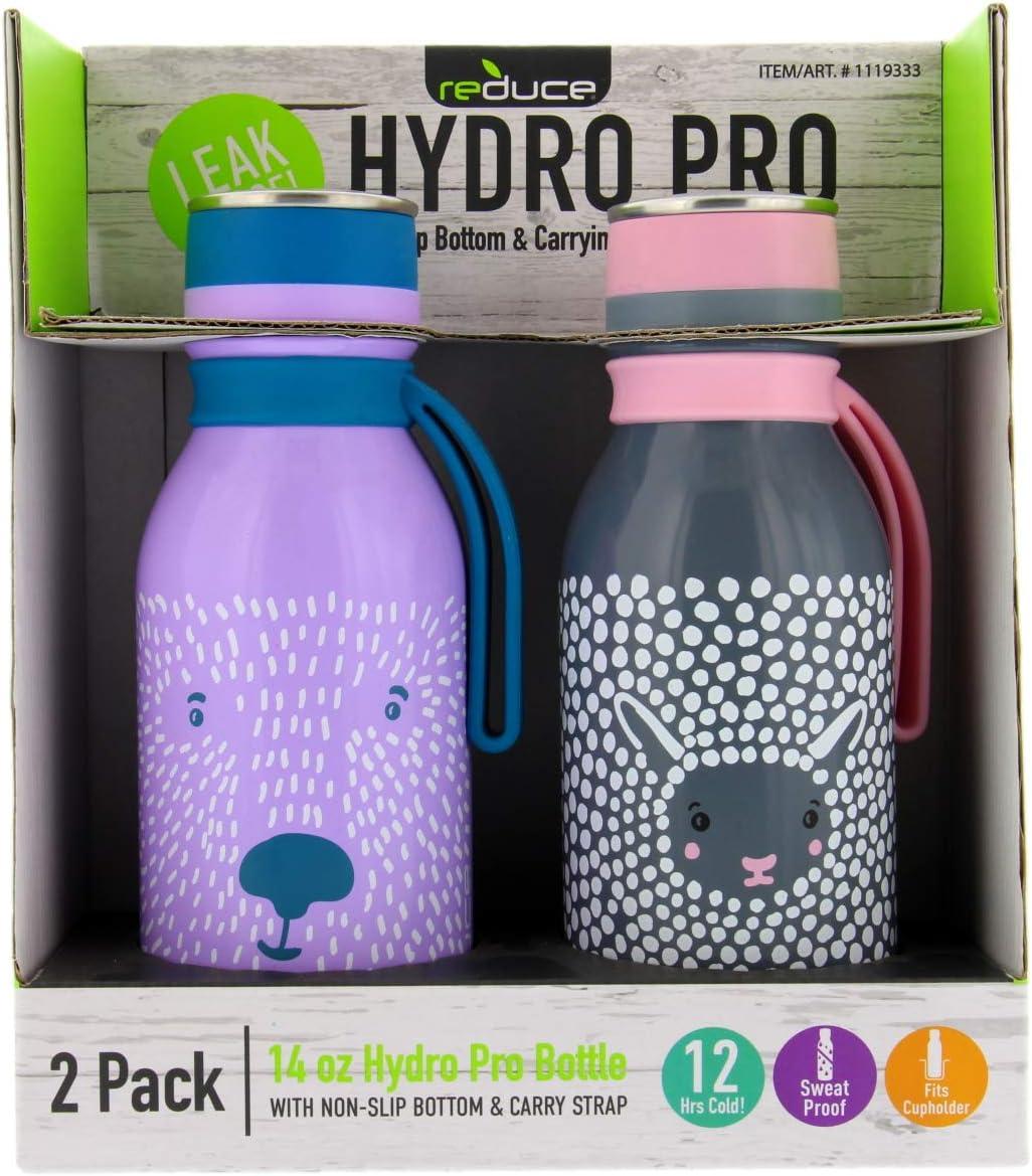 Reduce 14oz 2pk Plastic Hydrate Tritan Tigers and Camping Bears Water  Bottles
