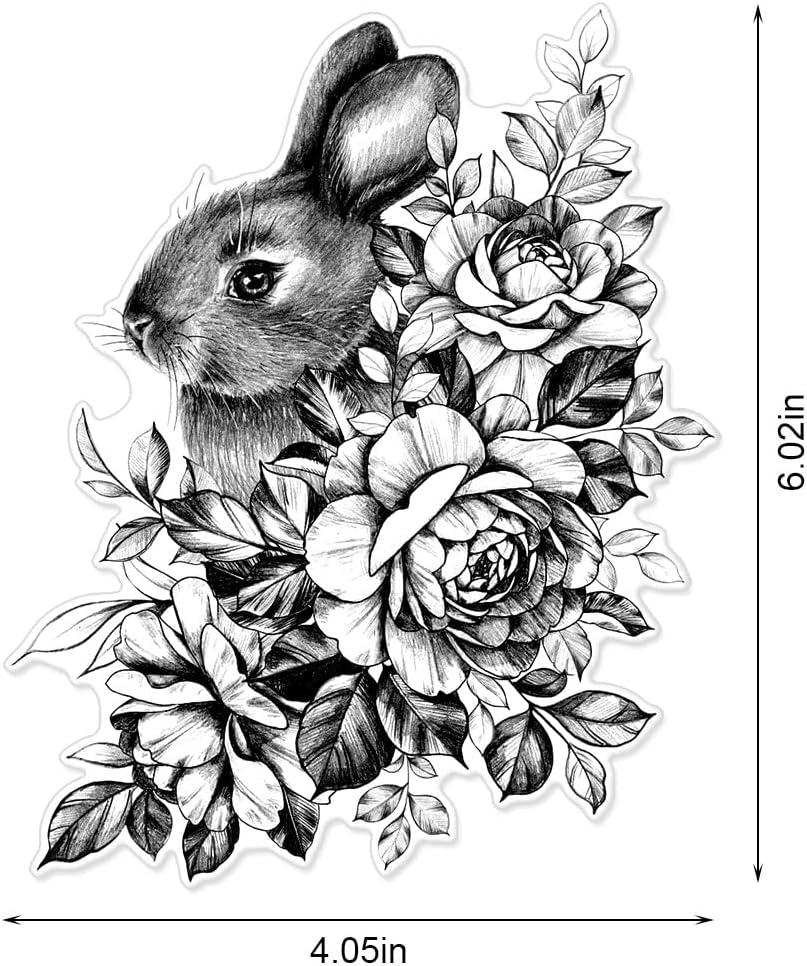 Rabbit Clear Stamps for Card Making Decoration Scrapbooking Supplies,  Animals Clear Stamps Easter Eggs Blessing Words Transparent Rubber Seal  Stamps