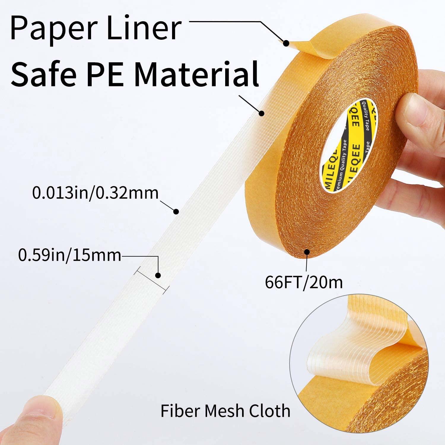  Risqué Double Sided Tape for Fashion Clothes Skin, Fabric Tape  & Body Tape, Strong Multi Use Transparent Clear Color