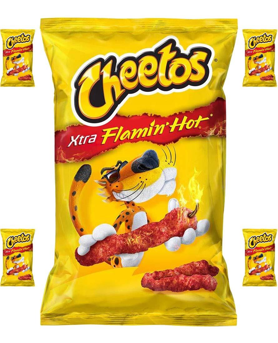Cheetos xtra Flamin' Hot - 5 large bags 145g each