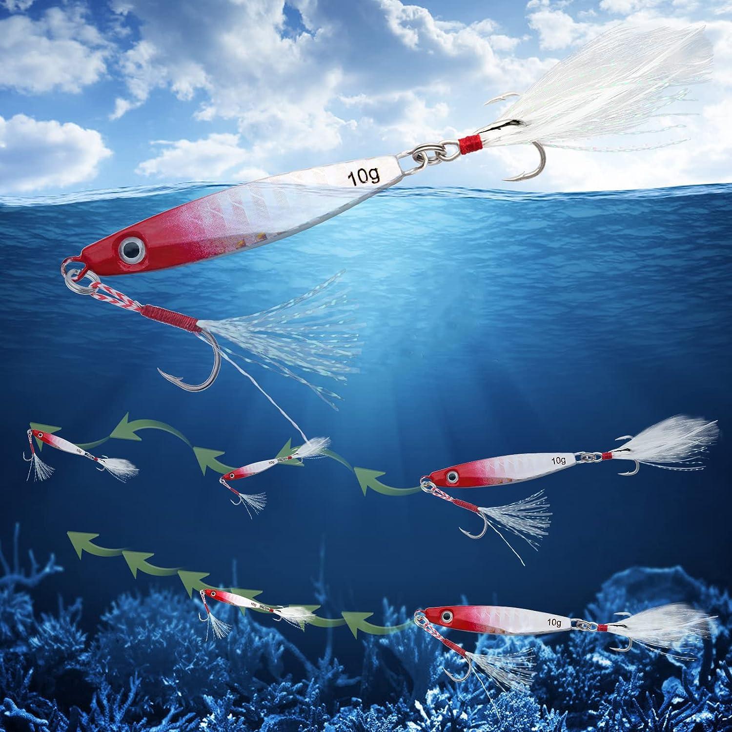 5PCS Metal Blade Baits - Hard Metal VIB Fishing Lures for Bass Fishing  Lures, 20g Sinking Jigging Spoons Hard Swimbait, Fishing Spoon Lures  Spinner