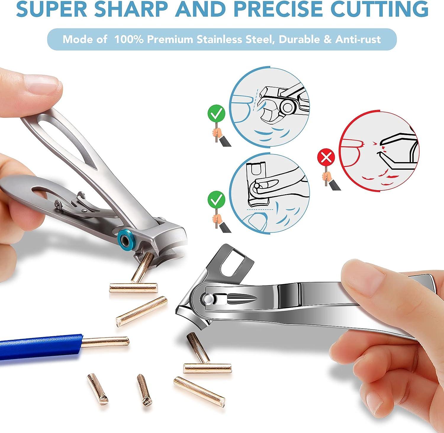 New Type Of Large Opening Nail Clipper With A 45-degree Angled