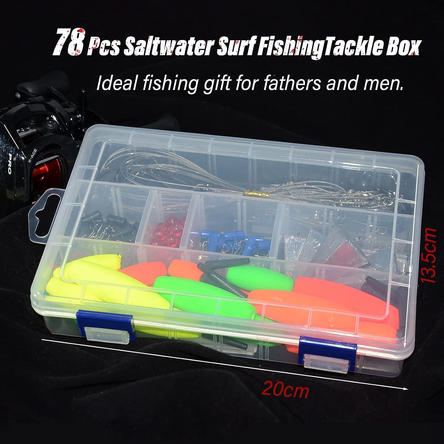 Saltwater Surf Fishing Tackle Kit Fishing Gear Tackle Box with Tackle  Include