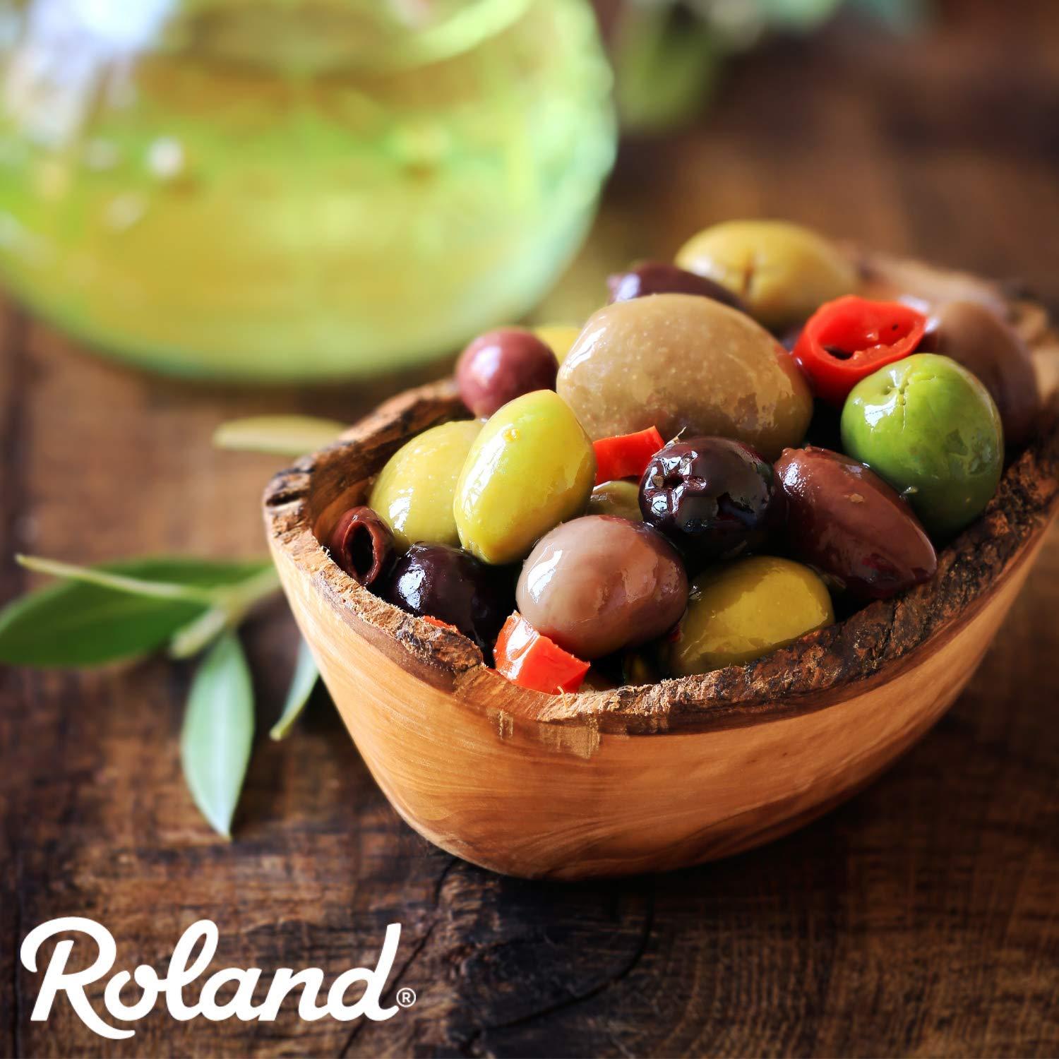 Roland Foods Greek Country Olive Mix, Whole Pitted Olives