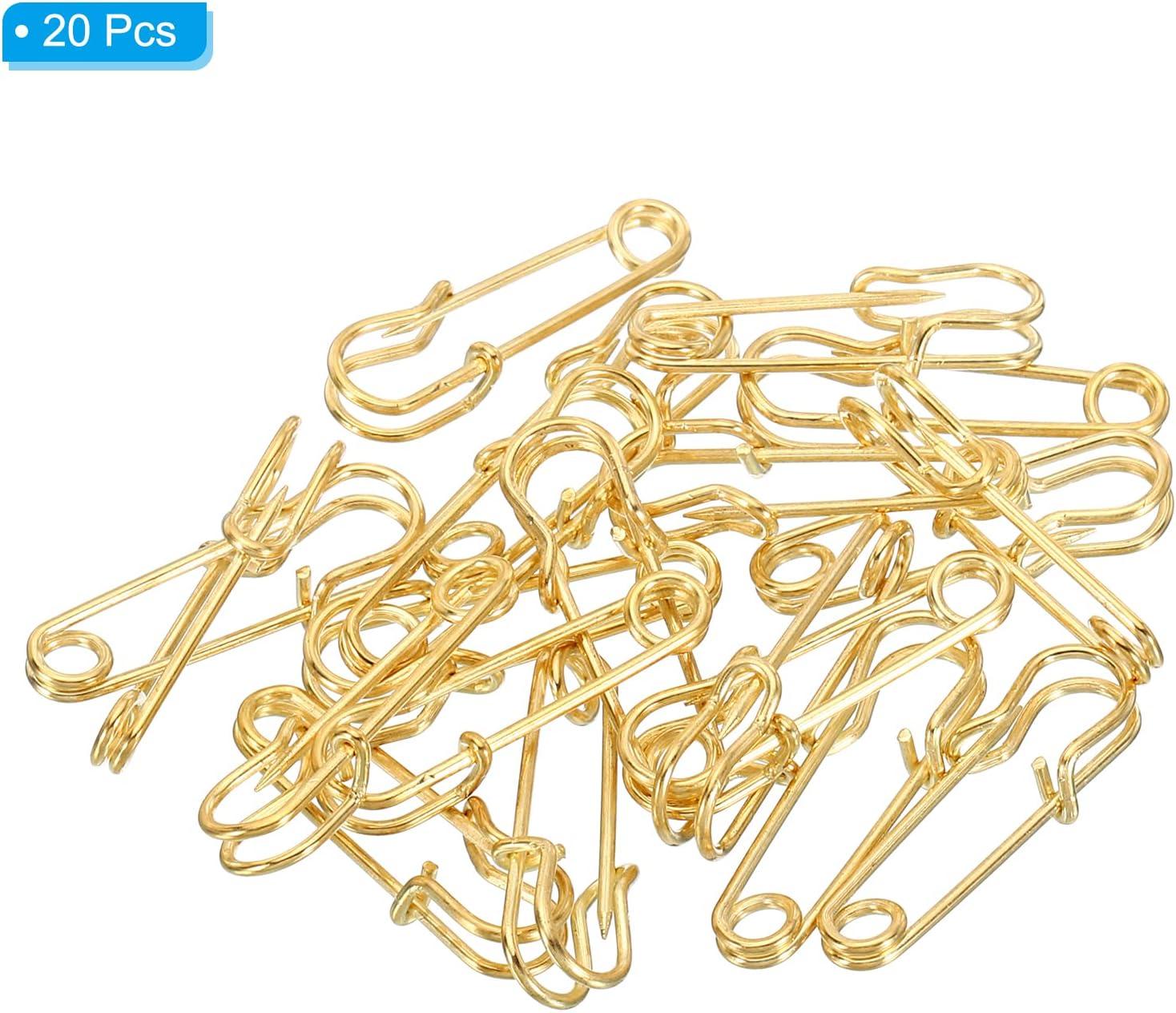  MECCANIXITY Safety Pins 1.5 Inch Metal Nickel Plated