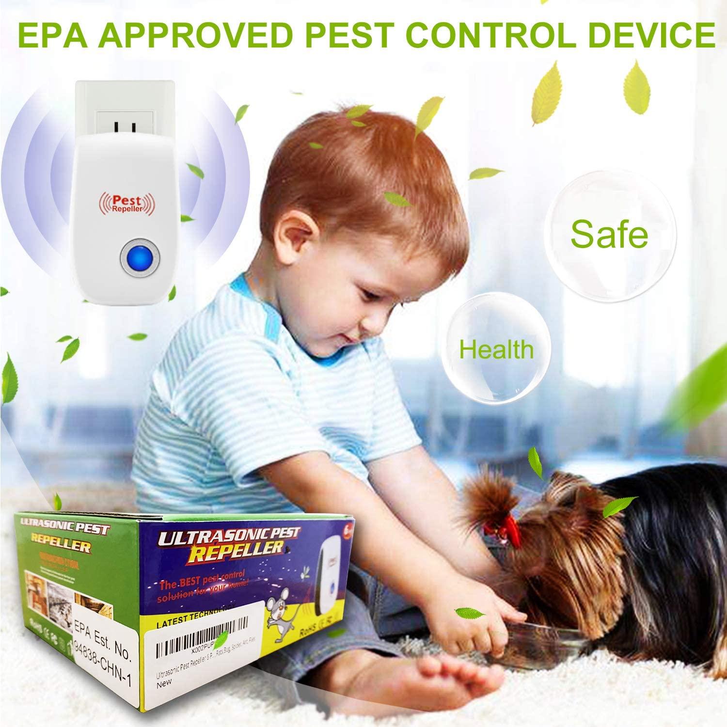 Dropship Ultrasonic Pest Repeller 6 Packs, The Newest Pest Repellent  Electronic Indoor Plug In For Insects, Mosquitoes, Mice, Ants, Roaches,  Spiders, Bugs, Flies, Cockroach, Pest Control, Non-Toxic to Sell Online at a