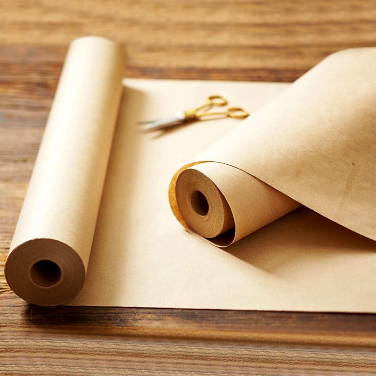 Black White Brown Kraft Paper Roll 30 Meters Natural Recyclable Gift Wrap  Crafts