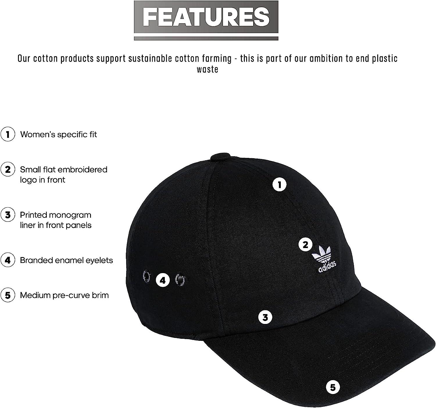 Adjustable Cap One Women\'s Logo Mini /White Relaxed adidas Originals Black Size