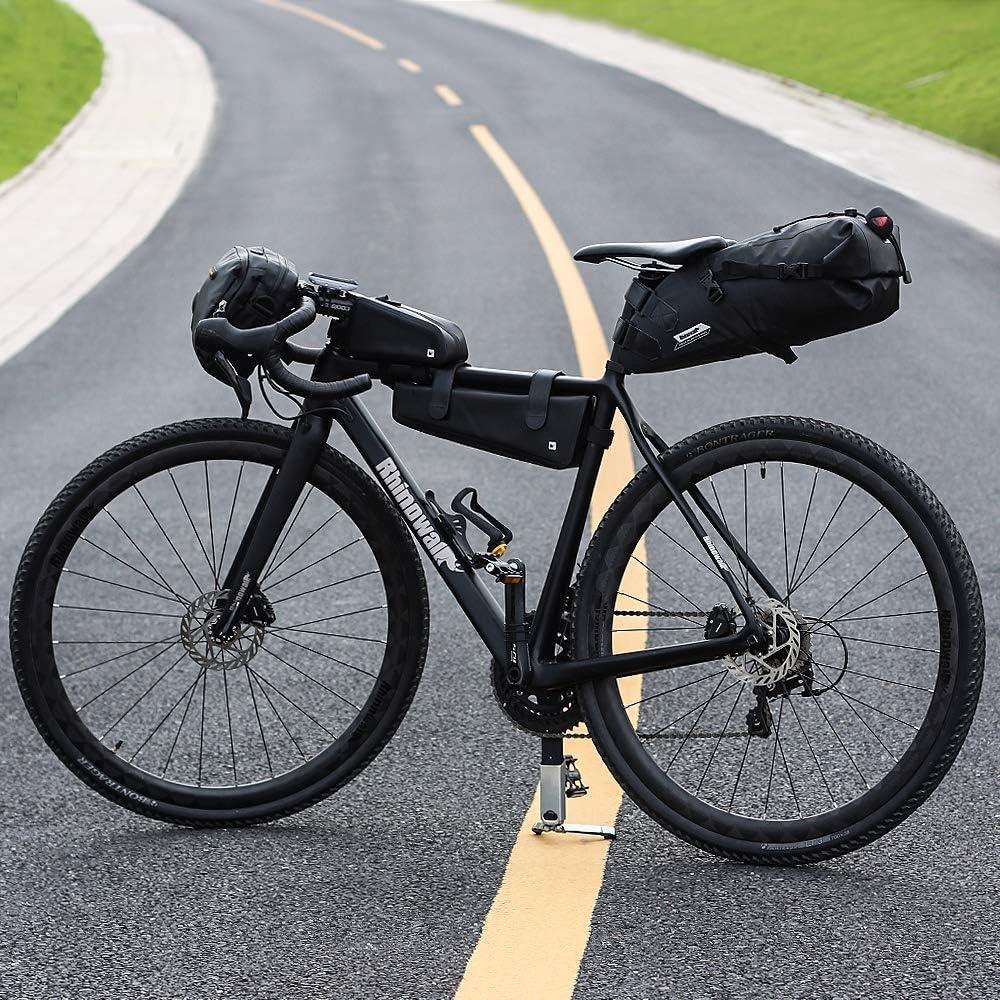Waterproof Bicycle Saddle Bag Bike Bag Under seat Bag Rainproof Mountain  Road Bike Seat Bag Bicycle Bag Professional Cycling Accessories Black 10L