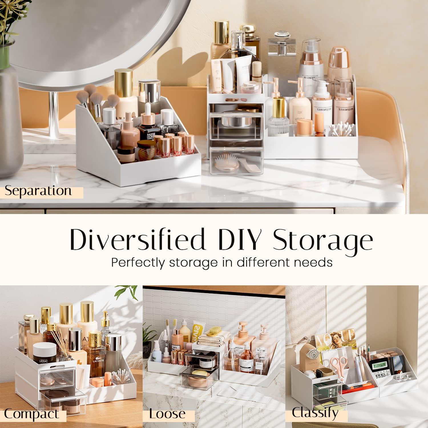 Organize Beauty Essentials with Make up Organizers and Storage  Multi-Purpose Bathroom Organizer Clear Plastic Makeup Organizer for Vanity  - China Makeup Organizer and Cosmetic Organizer price