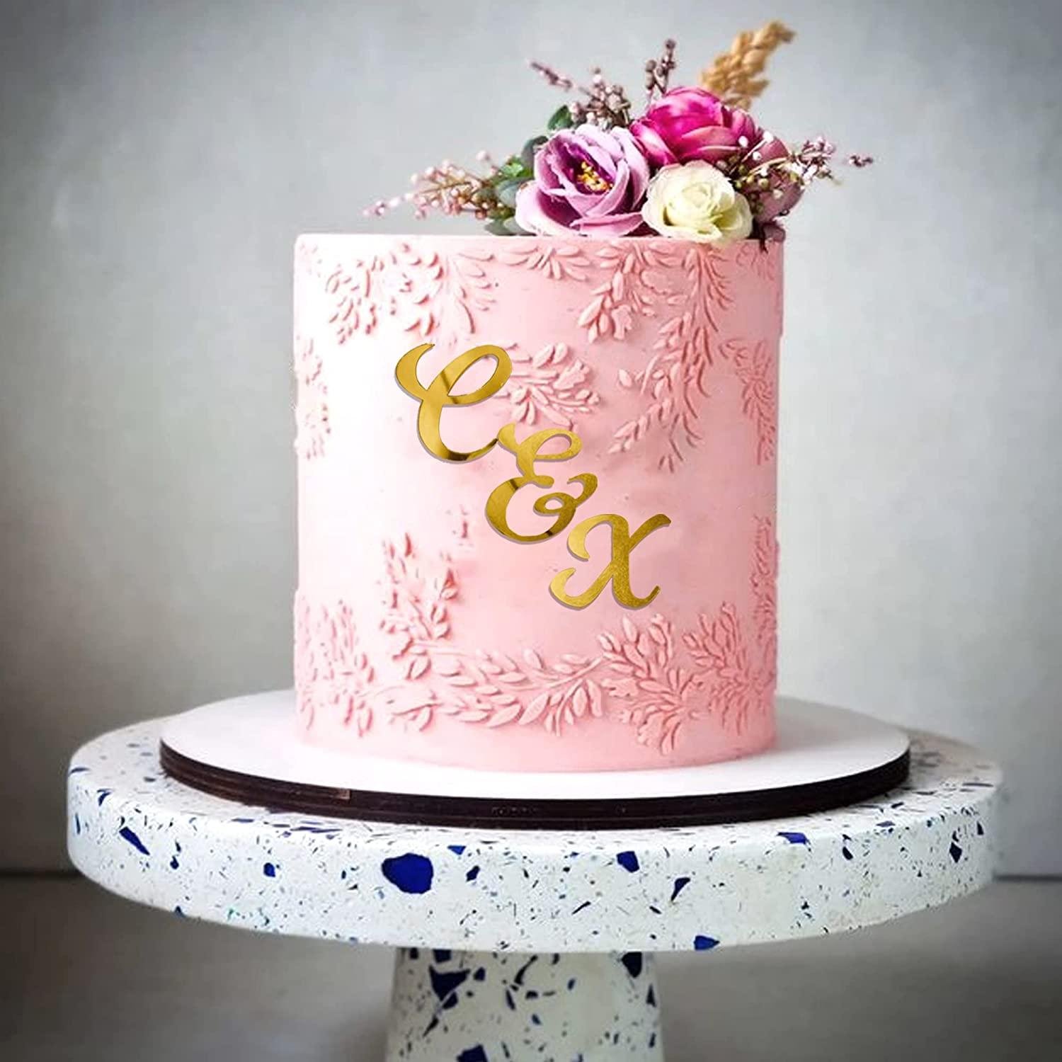 Black Alphabet Acrylic Cake Topper | Birthday Toppers