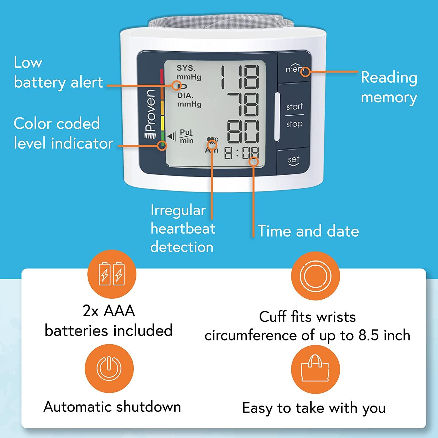 IPROVEN New 2023 Smart Upper Arm Blood Pressure Monitor - Home Use, 500  Memory Sets - Large Adjustable Cuff - Largest Widescreen Backlit Display -  Bluetooth App for iOS & Android