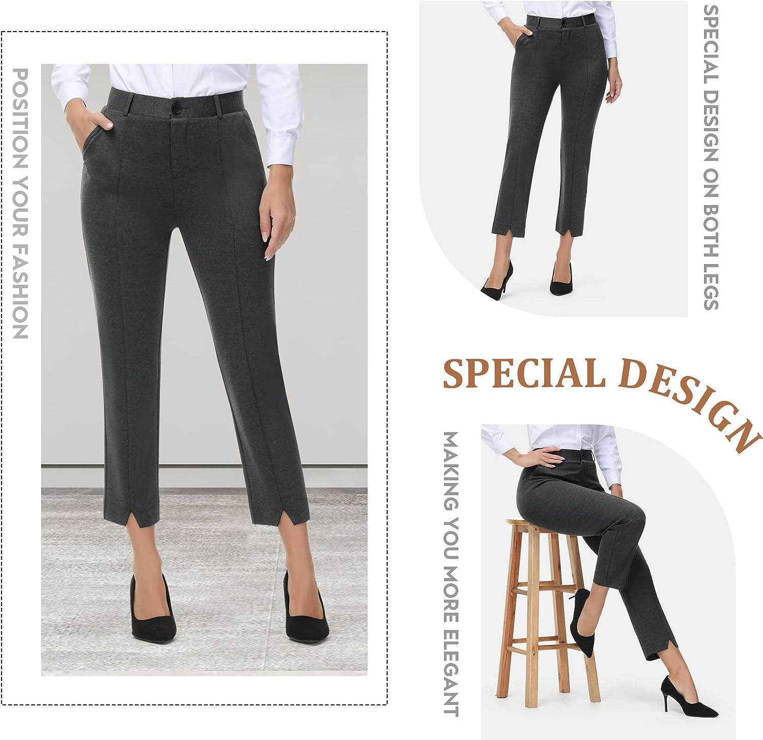  PUWEER Work Pants For Women, Stretch Dress Pants